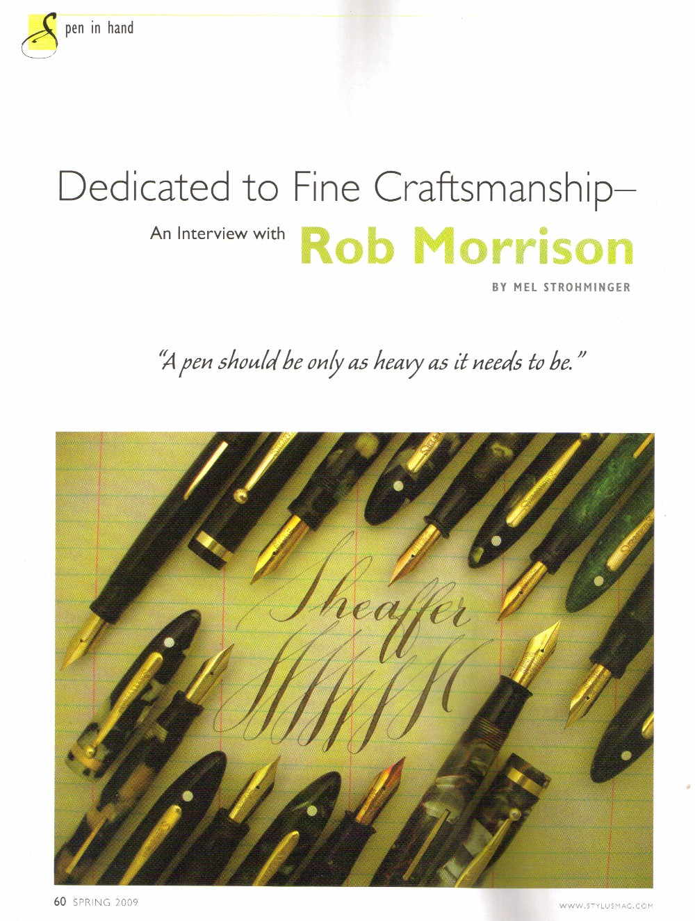 Fine writing instruments for people who really use them